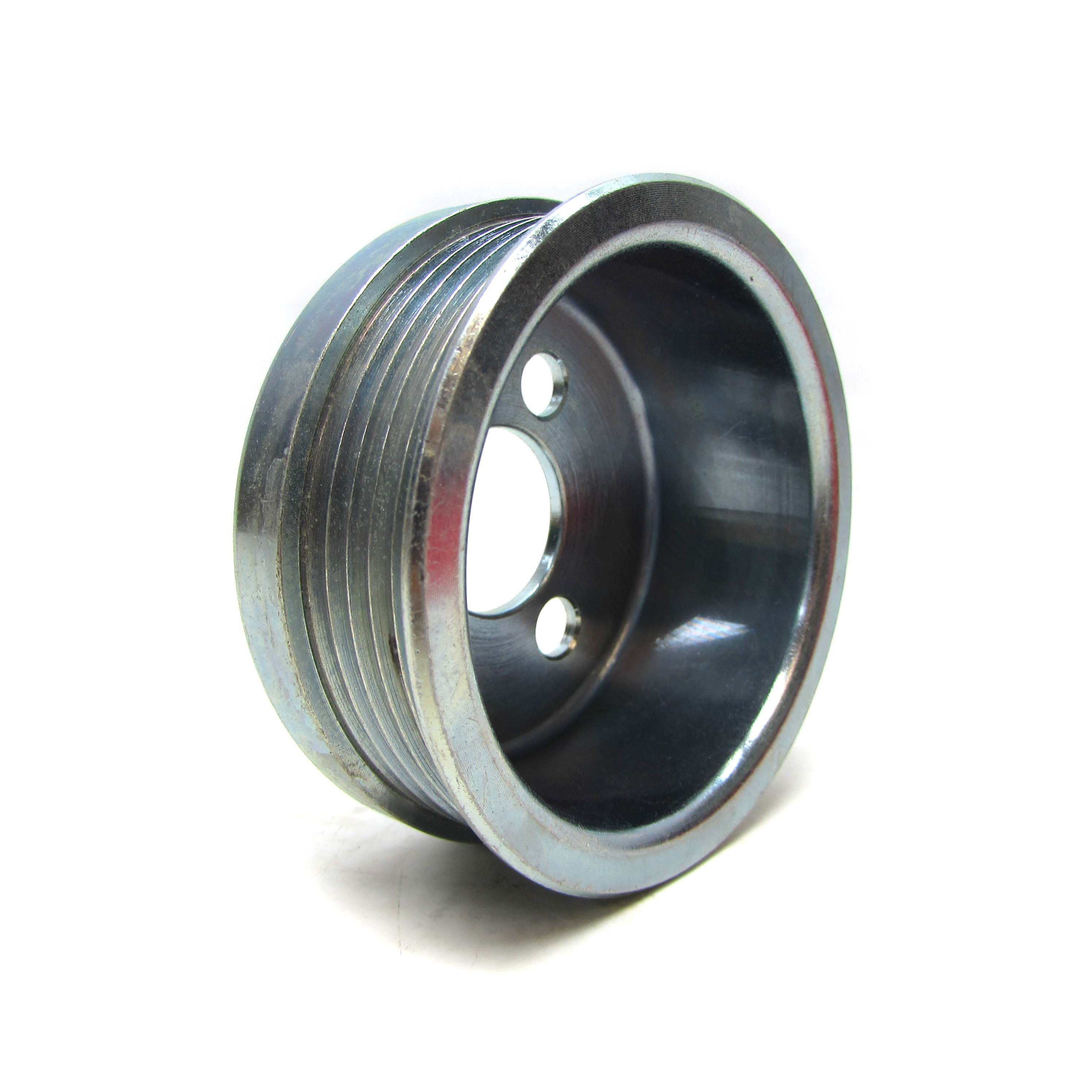 Шкив водяного насоса 80 мм ВАЗ 2123 Chevrolet Niva металлический уменьшенный (в комплекте с ремнем 5РК1811)