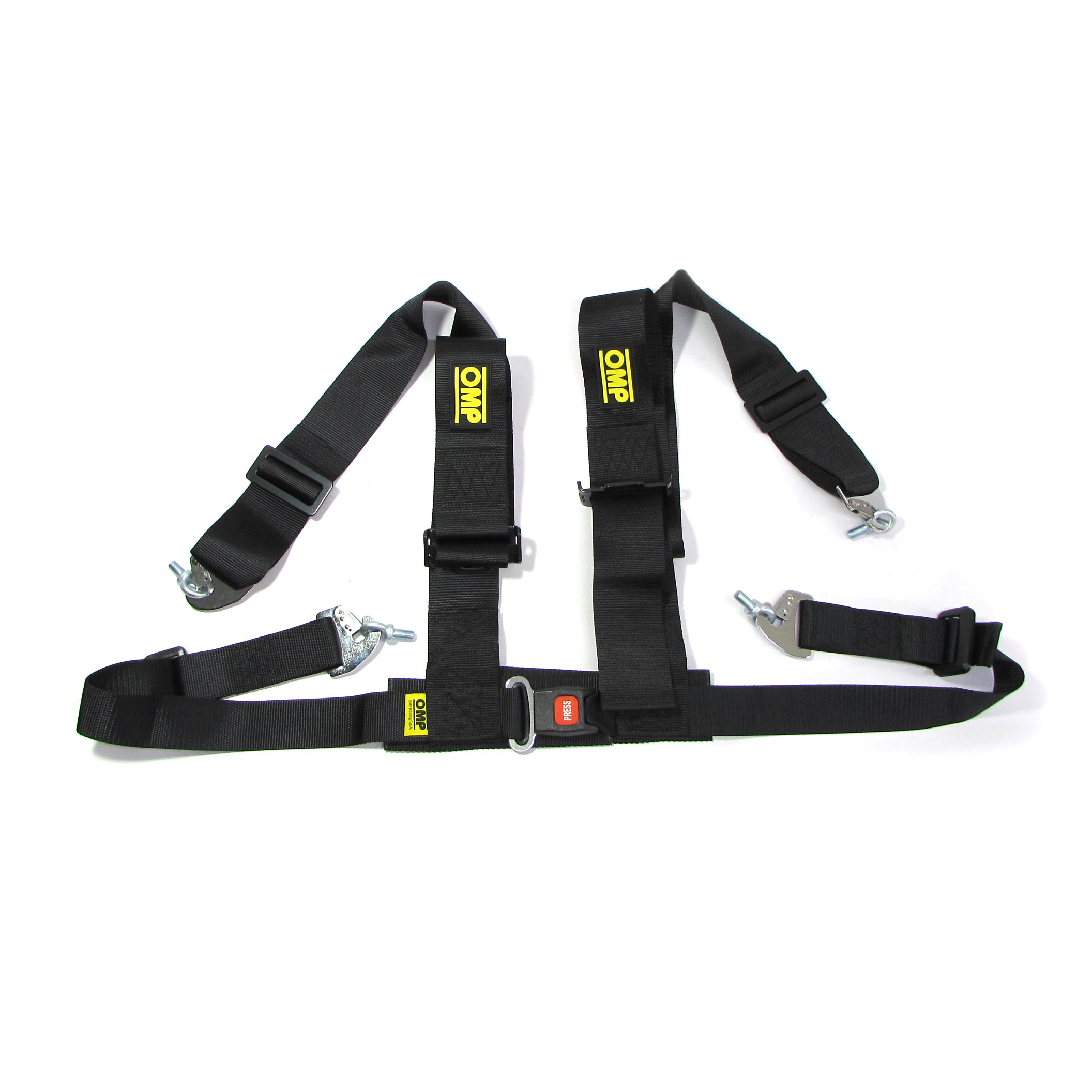 Ремни безопасности 4-х точечные OMP черные