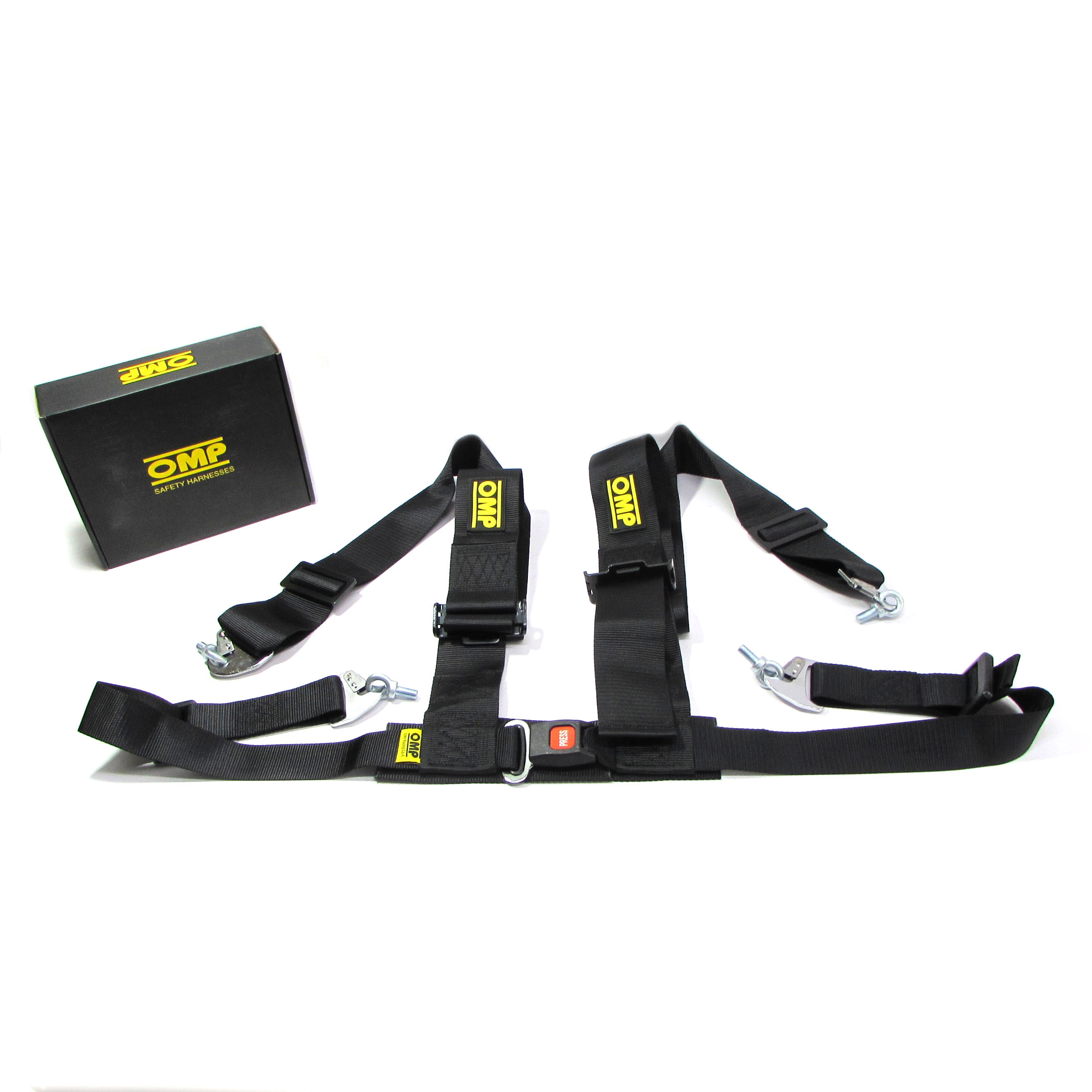 Ремни безопасности 4-х точечные OMP черные
