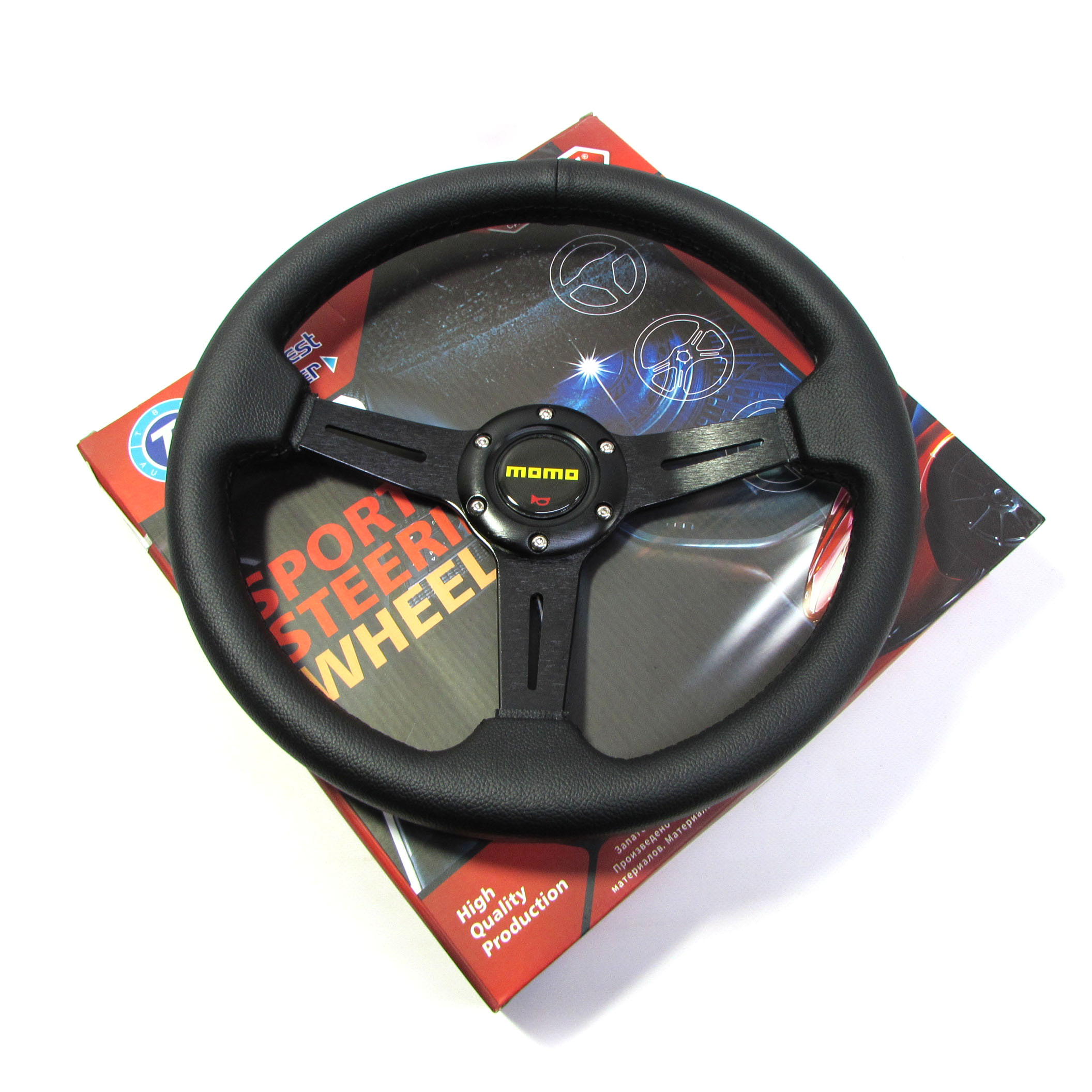 Руль momo sport экокожа, без вылета