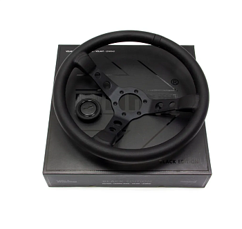 Руль momo Prototipo BLACK EDITION кожа, вылет 50 мм